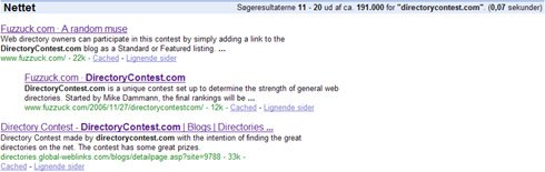 directorycontest.com search result